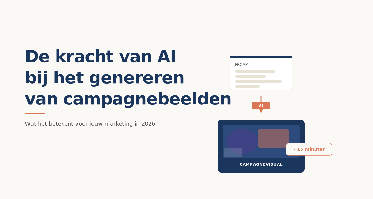 De kracht van AI bij het genereren van campagnebeelden | High ...